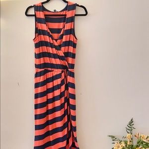 Striped Wrap Dress